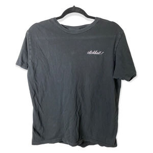 David Dobrik Clickbait Black Embroidered T-Shirt SZ L